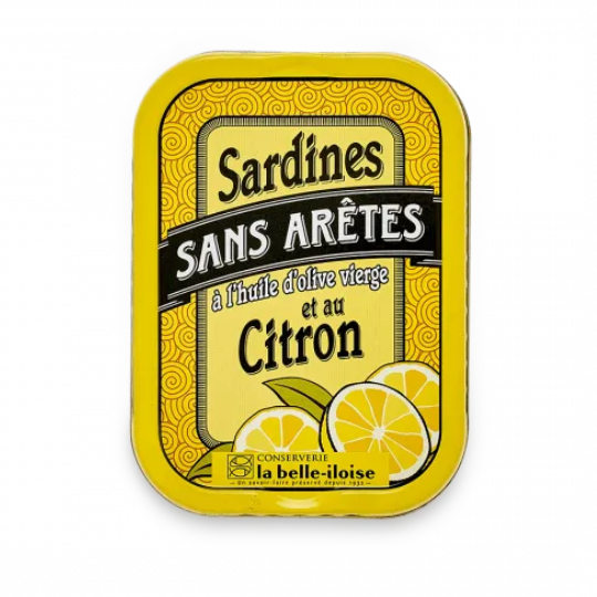La Belle-Iloise Sardines • Boneless in Olive Oil & Lemon 115g