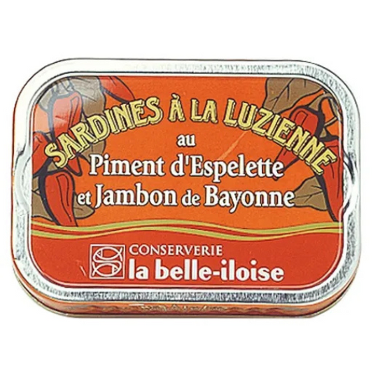 La Belle-Iloise Sardines • Luzienne • Espelette Pepper & Bayonne Ham 115g