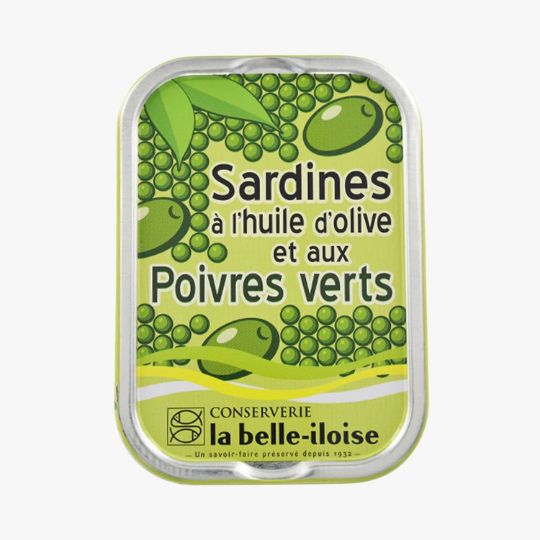 La belle-Iloise Sardines • Olive Oil & Green Pepper 115g