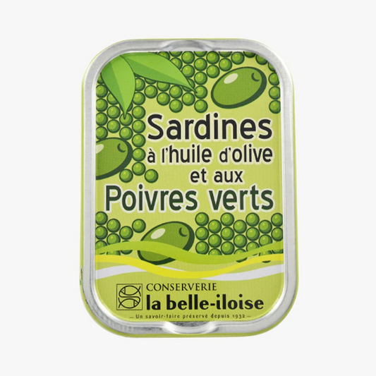 La belle-Iloise Sardines • Olive Oil & Green Pepper 115g