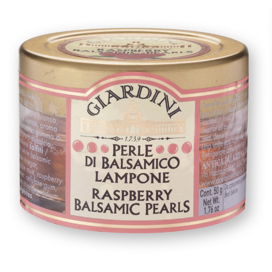 White Balsamic Pearls – Raspberry 50g